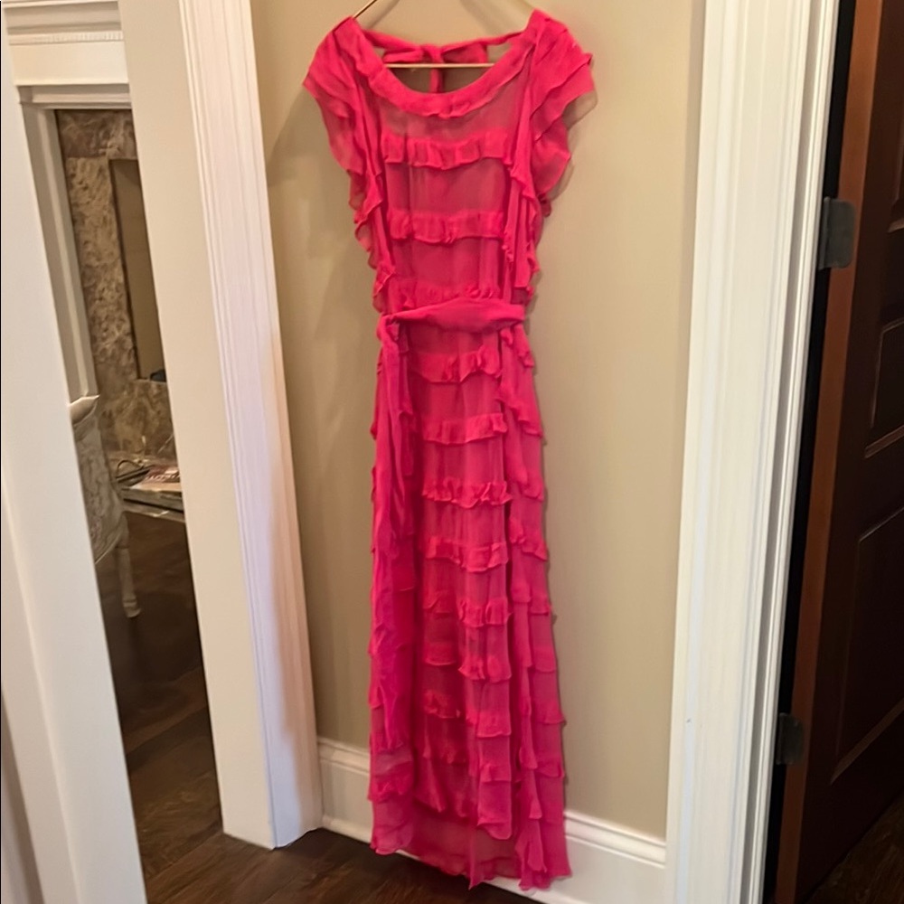 Cleobella Pink Ruffled Dress - Picture 6 of 7